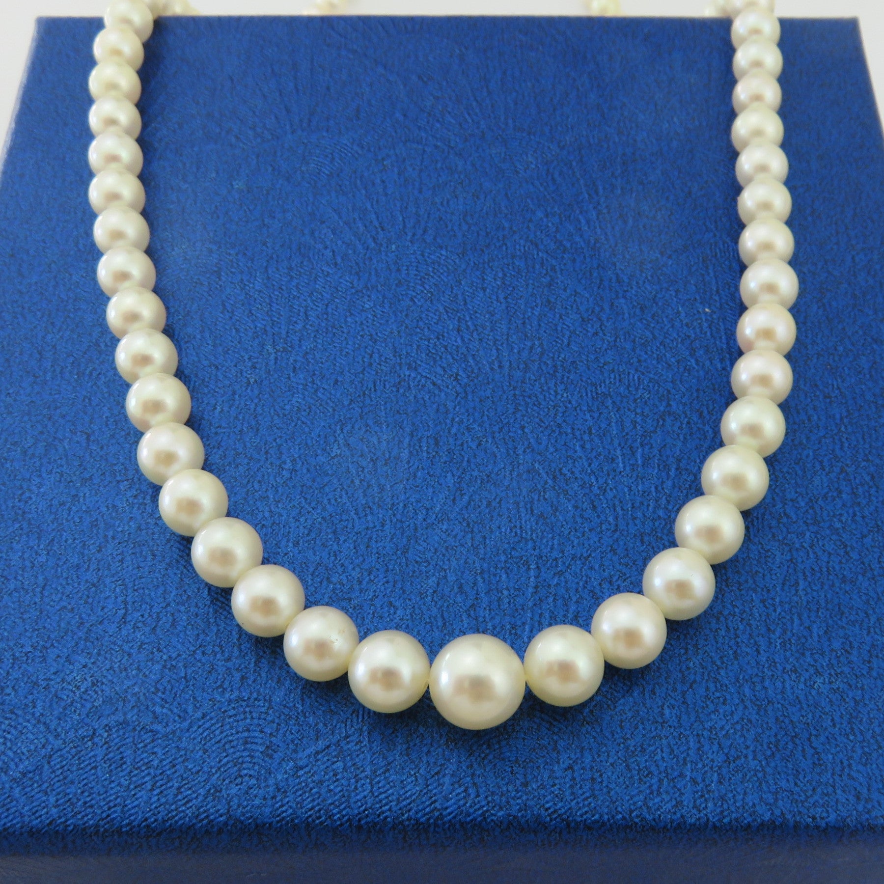 Mikimoto 925 Sterling Silver Four Leaf Clover Akoya Pearl Necklace 40cm