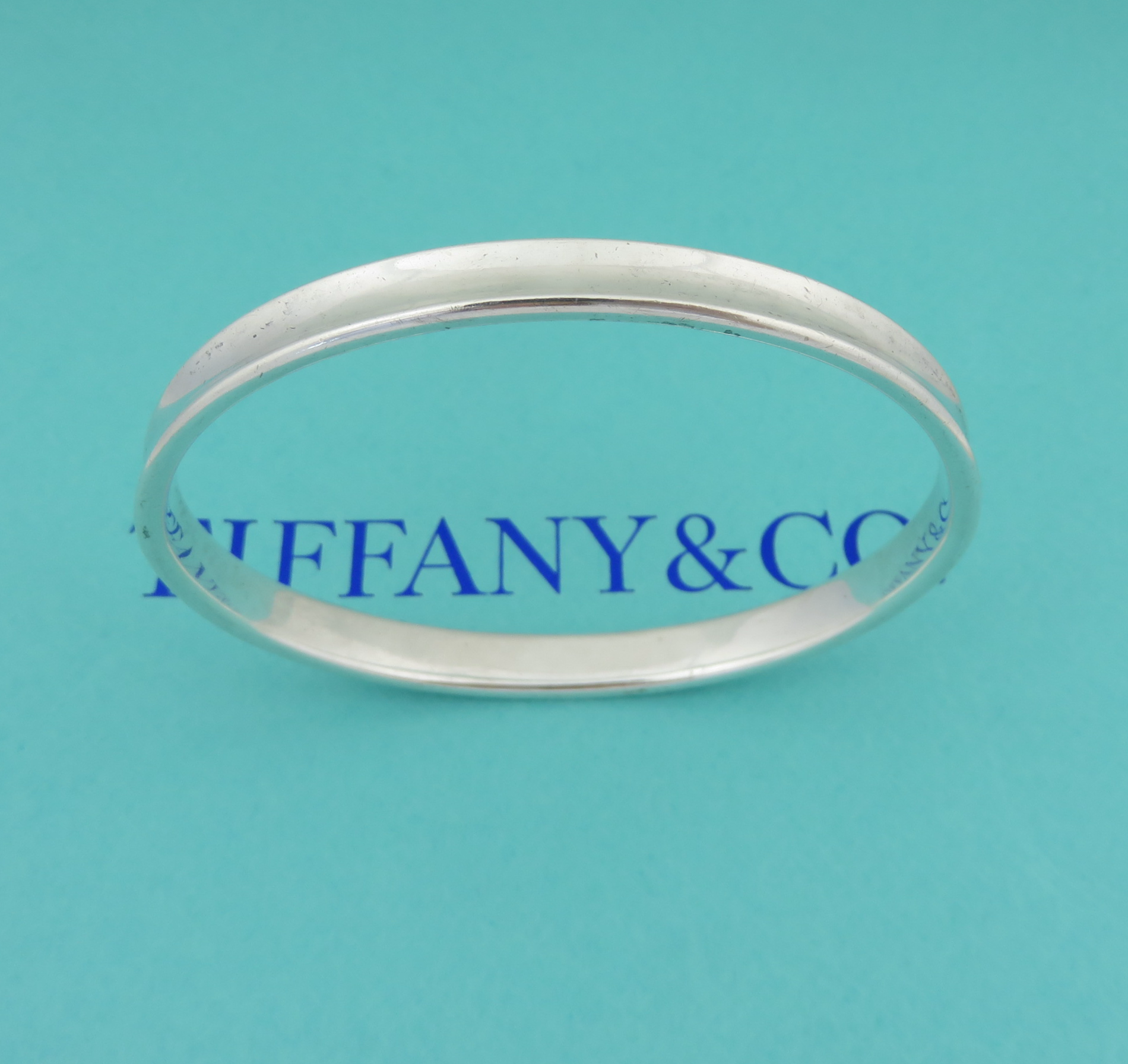 TIFFANY & CO 925 Sterling Silver 1837 Bangle Bracelet