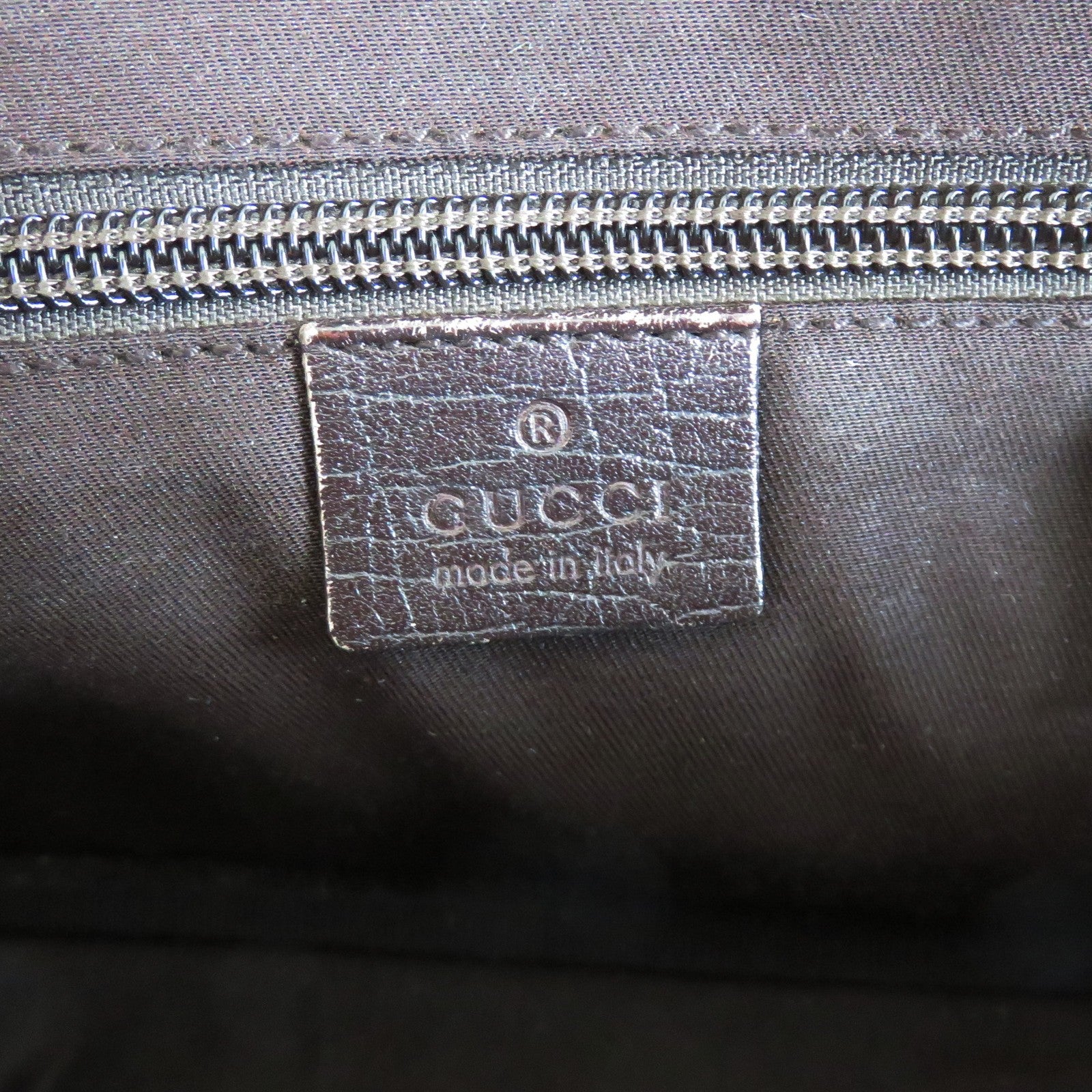 Authentic GUCCI Brown GG Monogram Canvas Leather Unisex Cross Body Bag Purse