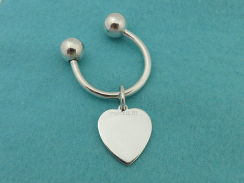 TIFFANY & CO Sterling Silver Heart Keyring