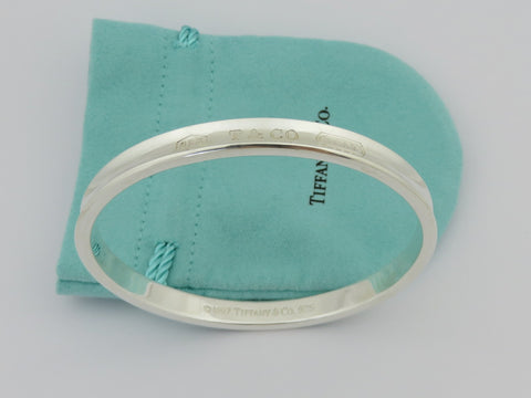 TIFFANY & CO Sterling Silver 1837 Bangle Bracelet Price Includes US Tariff