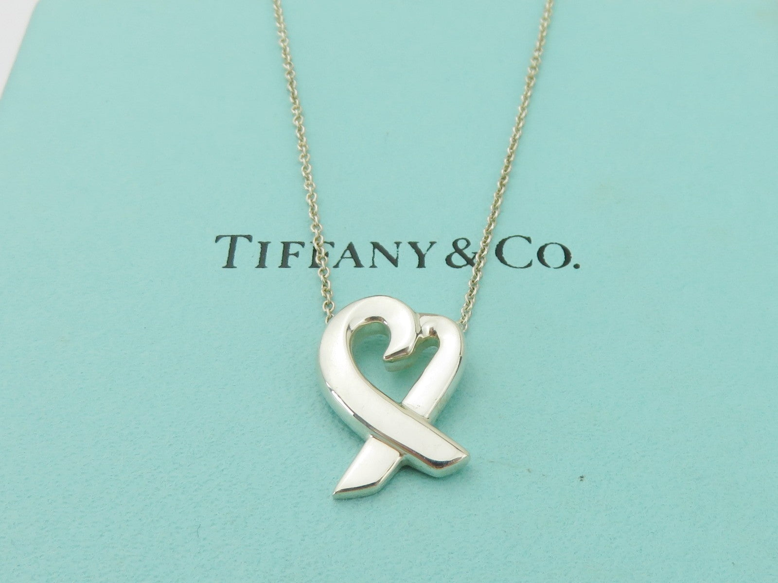 TIFFANY & CO Sterling Silver Loving Heart Pendant Price Includes US Tariff