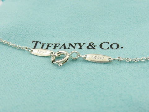 TIFFANY & CO Sterling Silver Diamonds By The Yard Pendant Necklace RRP AUD 935