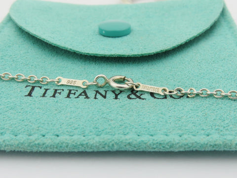 TIFFANY & CO Sterling Silver Medium Open Heart Pendant Necklace