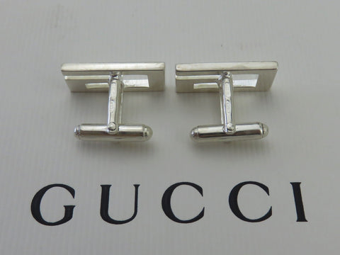 Gucci Sterling Silver G Logo Cufflinks Price Includes US Tariff