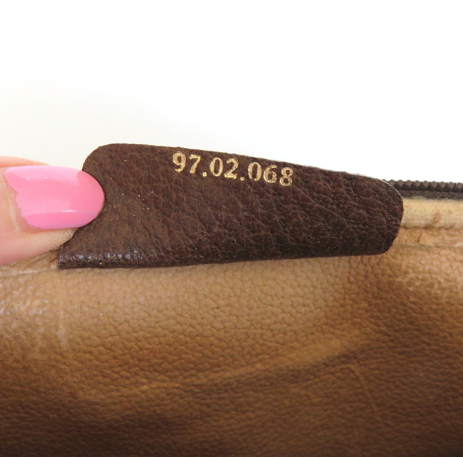 GUCCI Vintage Brown GG Monogram Canvas Leather Cross Body Bag Purse Authentic