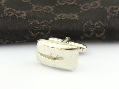 Gucci Sterling Silver G Logo Single Cufflink