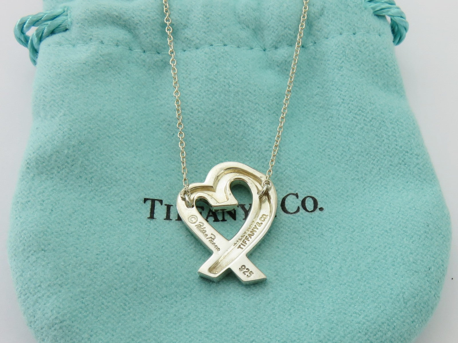 TIFFANY & CO Sterling Silver Large Loving Heart Pendant Price Includes US Tariff