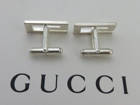 Gucci Sterling Silver G Logo Cufflinks Price Includes US Tariff