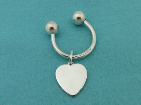 TIFFANY & CO Sterling Silver Heart Keyring