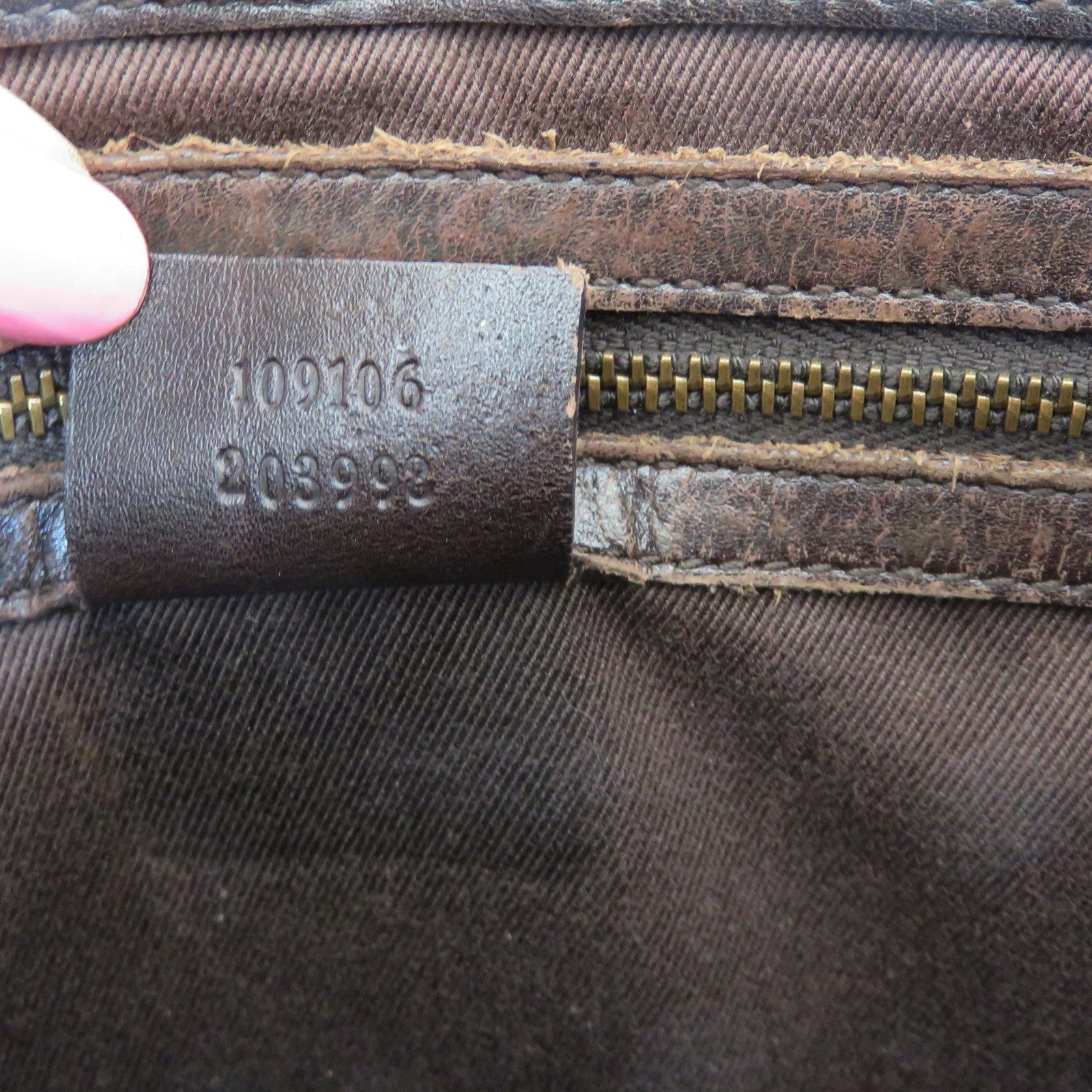 GUCCI Brown GG Monogram Canvas Leather Unisex Cross Body Bag Purse Authentic