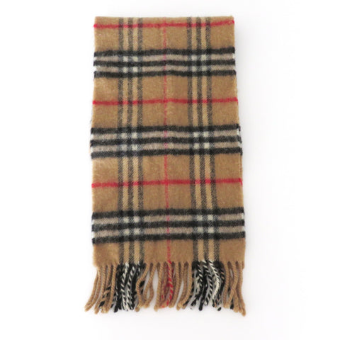 Burberry Archive Beige Check Lambswool Scarf Price Includes US Tariff