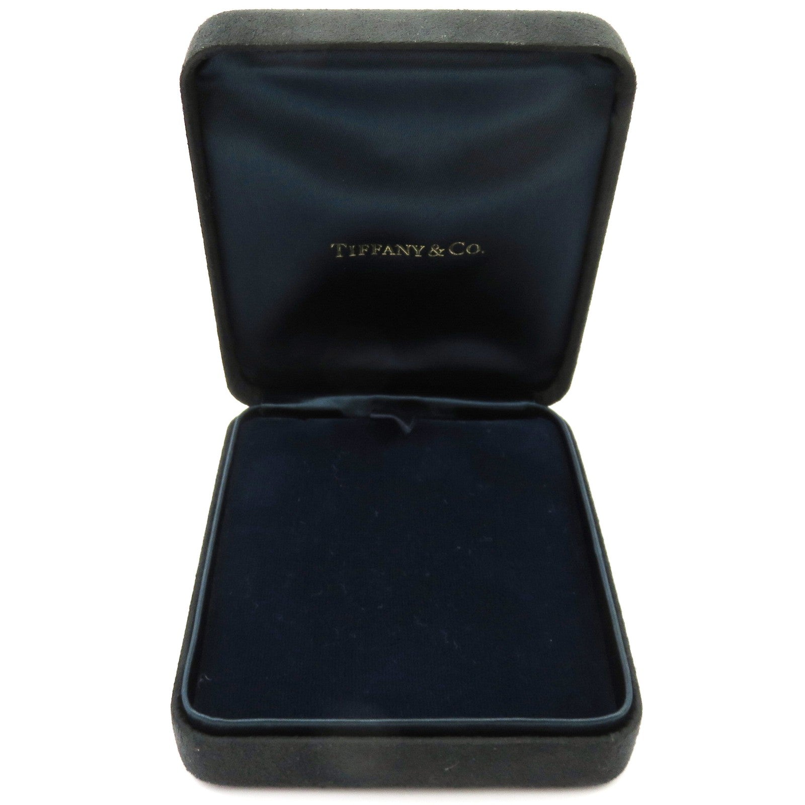 TIFFANY & CO Empty Black Suede Cases Necklace & Ring Set Authentic