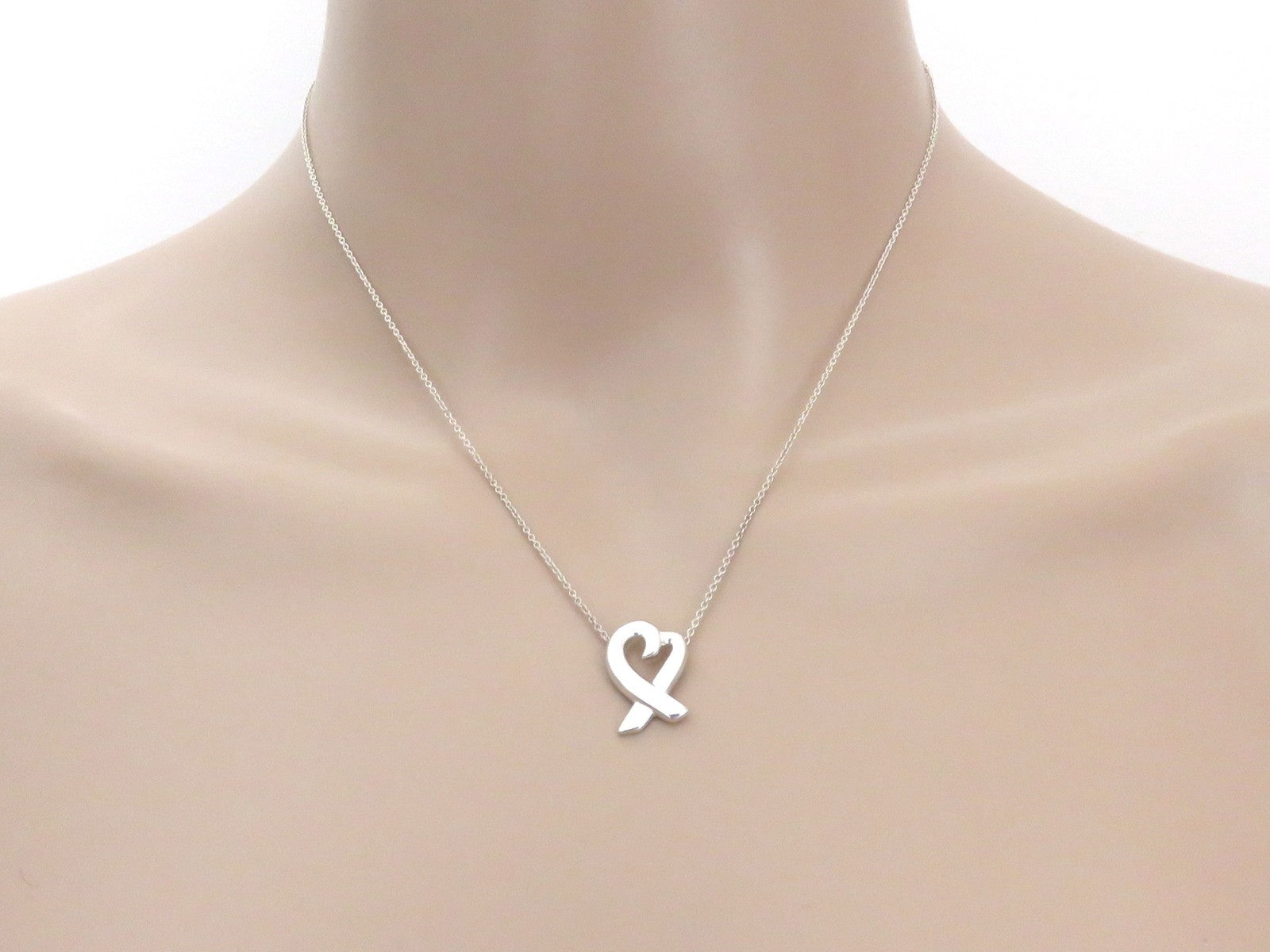 TIFFANY & CO Sterling Silver Loving Heart Pendant Price Includes US Tariff