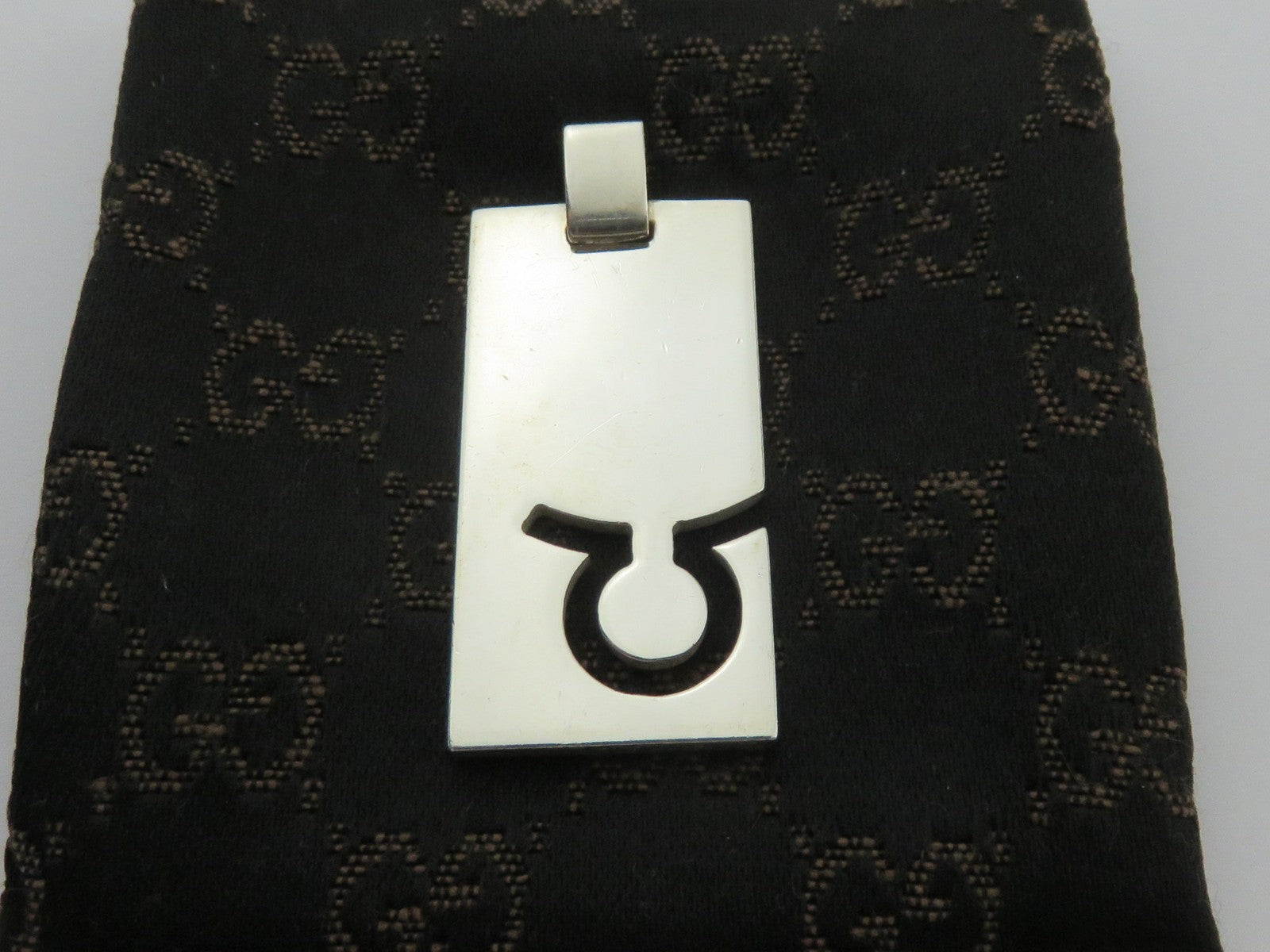 Gucci Sterling Silver Taurus Charm Pendant
