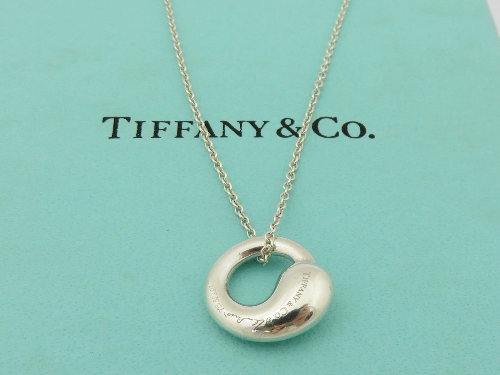 TIFFANY & CO Sterling Silver Eternal Circle Pendant Price Includes US Tariff