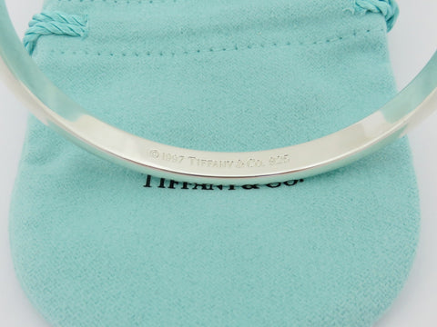 TIFFANY & CO Sterling Silver 1837 Bangle Bracelet Price Includes US Tariff