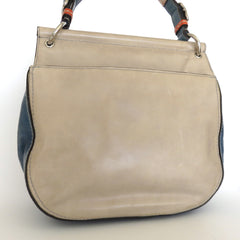 Coach 70th Anniversary Limited Edition Willis Colorblock Tan Blue Orange Handbag