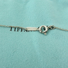 TIFFANY & CO 925 Sterling Silver Return to Tiffany Round Key Pendant Necklace 