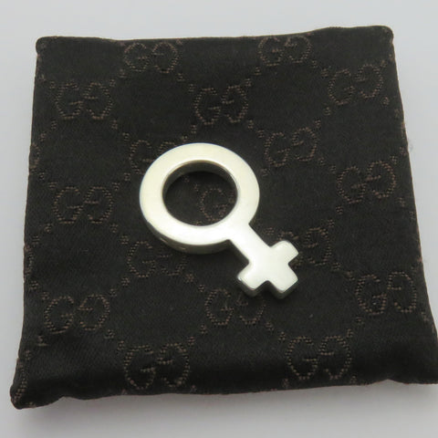 Gucci Sterling Silver Female Symbol Pendant Charm Price Includes US Tariff