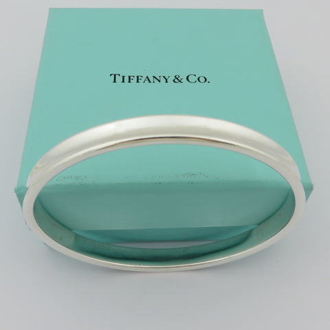TIFFANY & CO 925 Sterling Silver 1837 Bangle Bracelet with Box