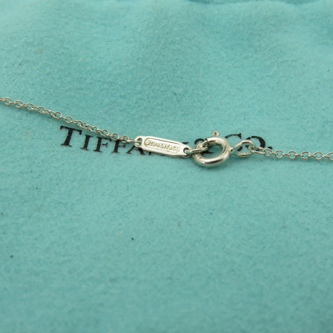 TIFFANY & CO 925 Sterling Silver 1837 Interlocking Circles Pendant Necklace