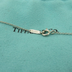 TIFFANY & CO 925 Sterling Silver 1837 Interlocking Circles Pendant Necklace 