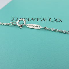 TIFFANY & CO 925 Sterling Silver 1837 Triple Drop Circle Pendant Necklace w/ Box