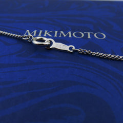Mikimoto 925 Sterling Silver Grape 5 Akoya Pearl Pendant Necklace w/ Box