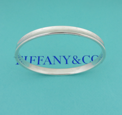TIFFANY & CO 925 Sterling Silver 1837 Bangle Bracelet 