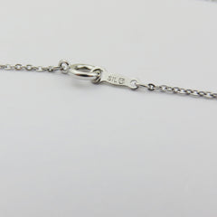 MIKIMOTO 925 Sterling Silver 3 Pearl Cluster Floral Ribbon Pendant Necklace