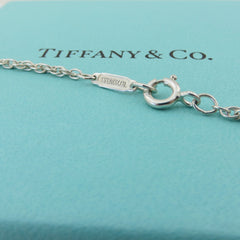 TIFFANY & CO 925 Sterling Silver 18K Gold Twist Heart Pendant Necklace with Box