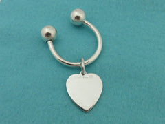 TIFFANY & CO Sterling Silver Heart Keyring Price Includes US Tariff