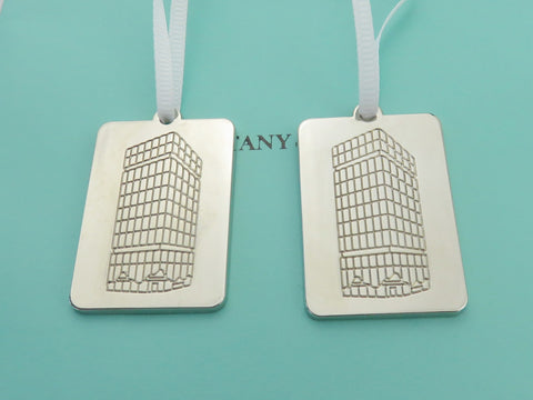 Tiffany & Co. Ginza Tokyo Exclusive Building Charms Ornaments Set of 2