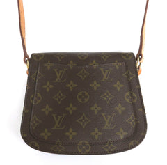 LOUIS VUITTON Monogram Canvas Leather Saint Cloud Shoulder Bag Purse Authentic