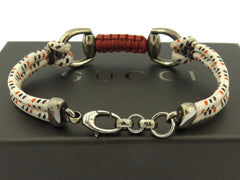 Gucci Sterling Silver Rope Horsebit Bracelet Price Includes US Tariff