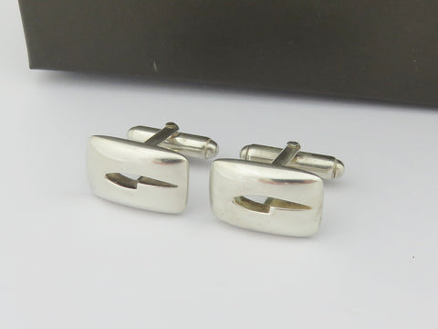 Gucci Sterling Silver G Logo Cufflinks Price Includes US Tariff