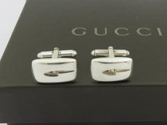 Gucci Sterling Silver G Logo Cufflinks Price Includes US Tariff