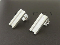 Gucci Sterling Silver G Logo Stud Earrings Price Includes US Tariff