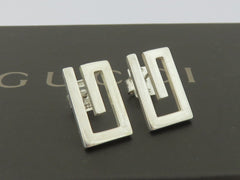 Gucci Sterling Silver G Logo Stud Earrings Price Includes US Tariff