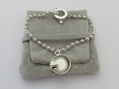 Gucci Sterling Silver G Logo Toggle Bracelet Price Includes US Tariff