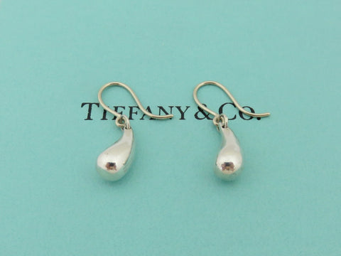 TIFFANY & CO Sterling Silver Teardrop Dangle Earrings Price Includes US Tariff
