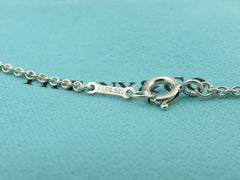 Tiffany & Co 925 Silver Three 3 Teardrop Pendant Necklace Authentic with Pouch