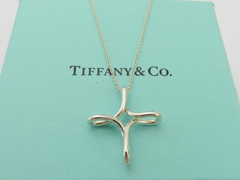 TIFFANY & CO Sterling Silver Infinity Cross Pendant Price Includes US Tariff