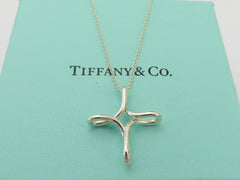 TIFFANY & CO Sterling Silver Infinity Cross Pendant Price Includes US Tariff