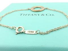 TIFFANY & CO Sterling Silver Rubedo Metal1837 Circle Bracelet