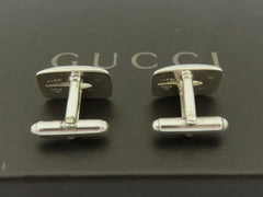 Gucci Sterling Silver G Logo Cufflinks Price Includes US Tariff