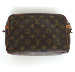 LOUIS VUITTON Monogram Canvas Leather Unisex Clutch Bag Authentic Made in France
