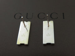 Gucci Sterling Silver G Logo Stud Earrings Price Includes US Tariff