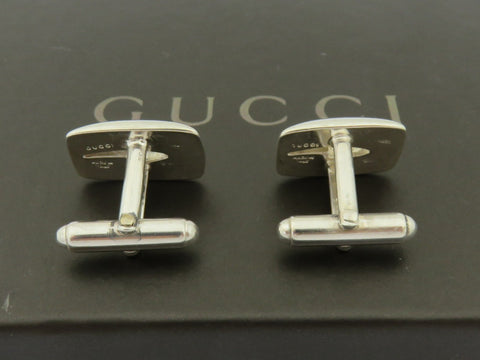 Gucci Sterling Silver G Logo Cufflinks Price Includes US Tariff